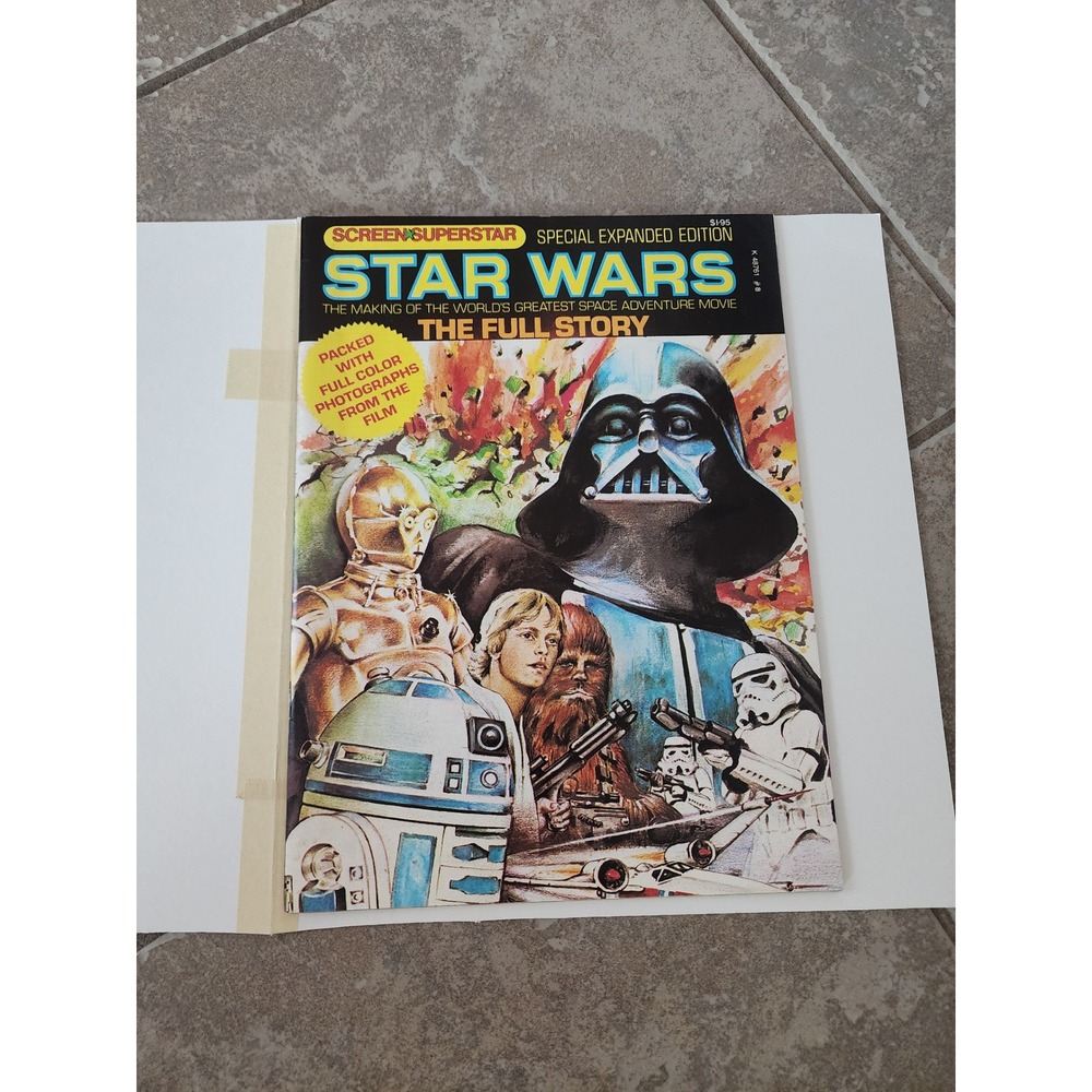 Vintage 1977 Star Wars Screen Superstar Special Expanded Edition Magazine Movie